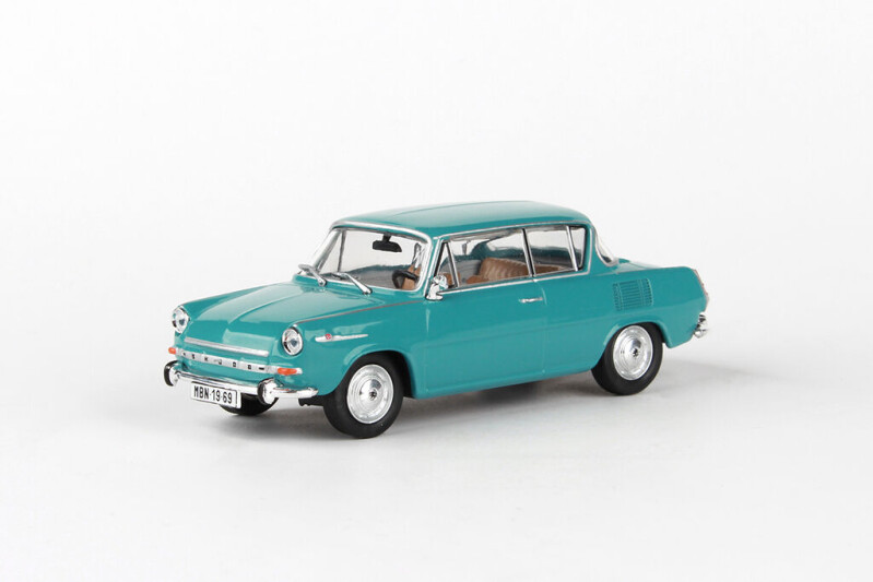 Abrex Škoda 1100 MBX 1:43 Tyrkysová Světlá 1969